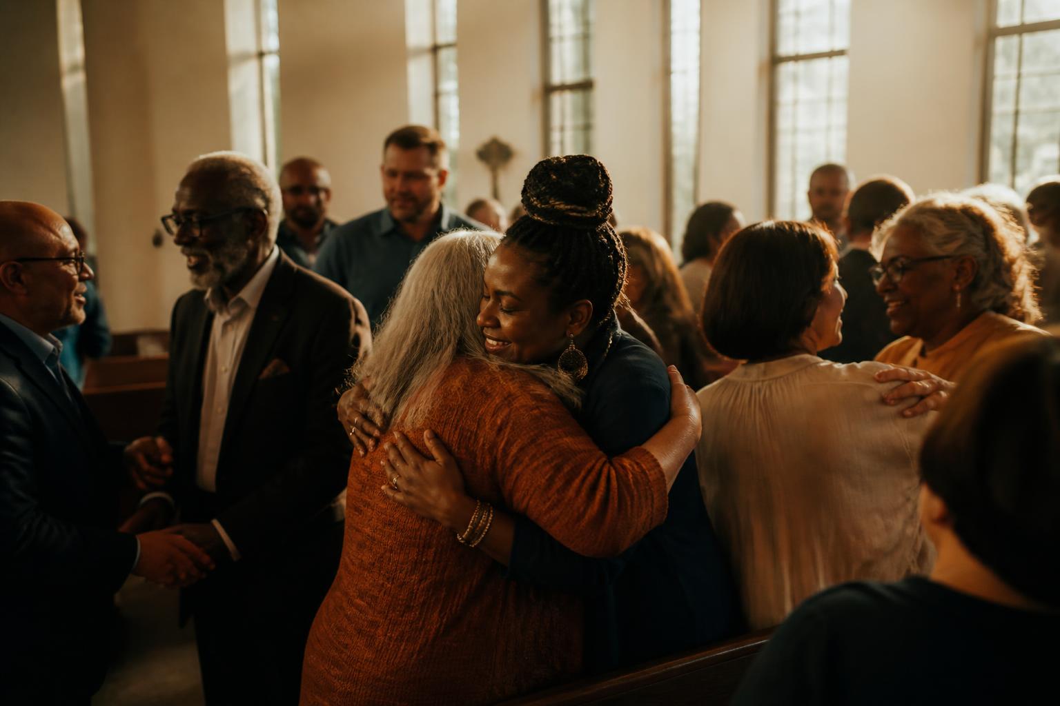 Familia de Somos Iglesia reunida en un culto